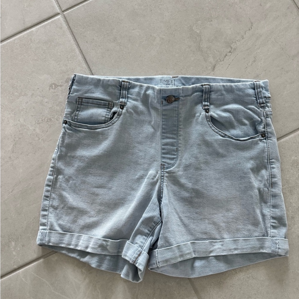 Time and Tru Light Blue Jean Shorts